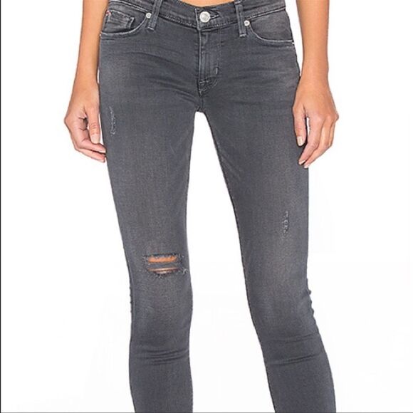 Hudson Jeans- Women’s Krista Ankle Skinny Jeans Distressed Stormy Horizon, Sz 31 - Picture 12 of 13
